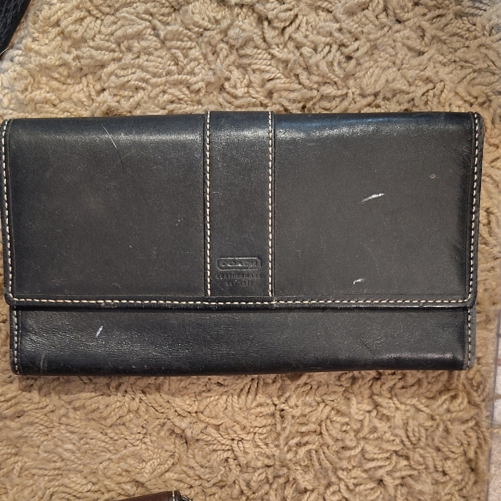 Coach Black Leather Wallet